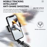 CYKE Q08 Anti-Shake Gimbal Bluetooth Selfie Stick Handheld Telefon Live Stativ, No light Version – Bild 5