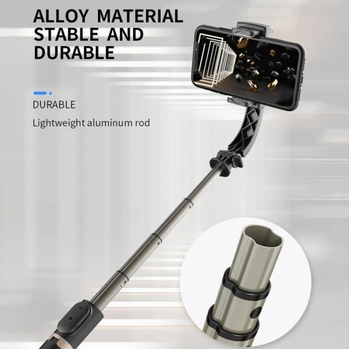 CYKE Q08 Anti-Shake Gimbal Bluetooth Selfie Stick Handheld Telefon Live Stativ, No light Version – Bild 10