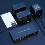 60 m 1x4 HDMI Splitter POC Distribution Extender unterstützt 1080P@60Hz, UK Plug, US Plug, EU Plug, AU Plug – Bild 8