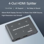Waveshare 23738 4K HDMI Splitter, 1 In 4 Out, Teilen Sie eine HDMI-Quelle – Bild 2