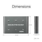 Waveshare 23738 4K HDMI Splitter, 1 In 4 Out, Teilen Sie eine HDMI-Quelle – Bild 3