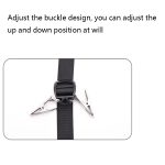 Tür-Hinterhut-Haken-Lanyard, stanzfrei, verstellbarer Tür-Hinterhaken, zum Aufhängen tragbarer Hüte, 20 Clips Type, 10 Clips Type – Bild 3