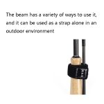 3-teilige Angelruten-Schutzhülle, hochelastische Stangenschutzkappe + Zurrgurt-Set, Red, Black, Blue – Bild 6