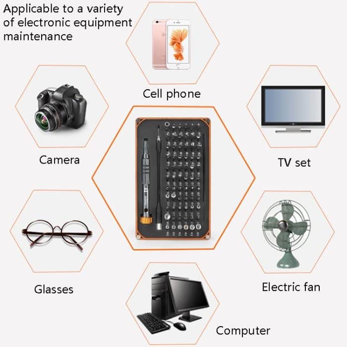 Obadun 9801 68-in-1-Schraubendreher-Set, manuelles Batch-Brillenschraubendreher-Hardware-Reparaturwerkzeug, Obadun 9801 – Bild 6