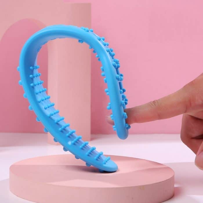 2 Stück Silikon-Gesundheits-Meridian-Massage-Fitness-Massagegerät, zufällige Farblieferung, First Generation 27cm, Second Generation 35cm – Bild 3