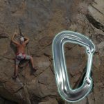 3 stücke AD802U 8 cm Aluminiumlegierung Bergsteigen D-förmige Frühling Sicherheitshaken, Farbe Zufällige Lieferung – Bild 5