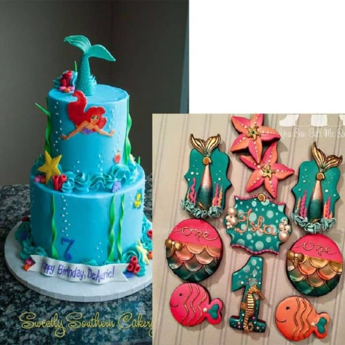 5 Stück Mini-Meerjungfrauenschwanz, flüssige Silikonform, Fondant-Backform, Small (Pink) 15-95, Large (Pink) 15-94, Small (Gray) 15-95, Large (Gray) 15-94 – Bild 2