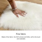 Love Heart Rugs Kunstwolle, Schaffell, haariger Teppich, Kunstbodenmatte, Fell, schlicht, flauschig, weich, Teppich, Tapeten, 40*50cm – Bild 3