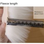 Love Heart Rugs Kunstwolle, Schaffell, haariger Teppich, Kunstbodenmatte, Fell, schlicht, flauschig, weich, Teppich, Tapeten, 70*90cm – Bild 5