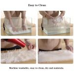 Sofakissen aus reiner echter Wolle, Fell, ganzer Schaffell-Teppich, Fensterdekorationsmatte, 60x90cm, 65x100cm – Bild 7