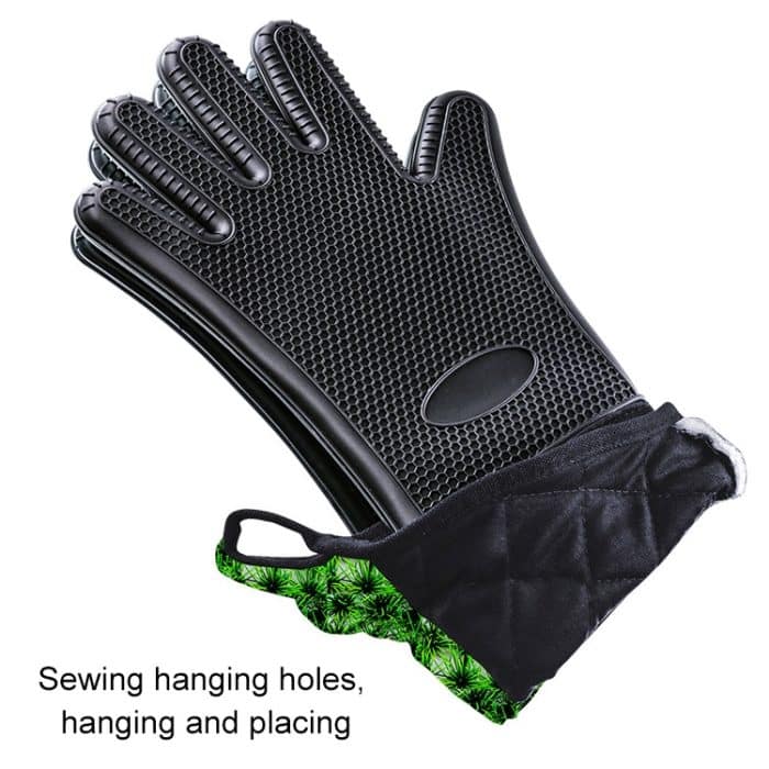 Erweiterte rutschfeste Silikonhandschuhe, beständig gegen hohe Temperaturen, isolierte Mikrowellenherde, Verbrühungsschutzhandschuhe, Extended Silicone Gloves – Bild 4