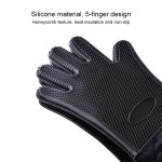 Erweiterte rutschfeste Silikonhandschuhe, beständig gegen hohe Temperaturen, isolierte Mikrowellenherde, Verbrühungsschutzhandschuhe, Extended Silicone Gloves – Bild 5