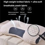 Nackenschützendes, gestricktes, nicht zusammenfallendes Kissen, Massagekissen für die Trennwand zu Hause, Low, Medium, High – Bild 3