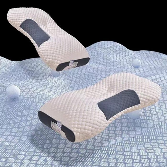 Nackenschützendes, gestricktes, nicht zusammenfallendes Kissen, Massagekissen für die Trennwand zu Hause, Low, Medium, High – Bild 8