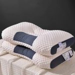 Nackenschützendes, gestricktes, nicht zusammenfallendes Kissen, Massagekissen für die Trennwand zu Hause, Low, Medium, High – Bild 9