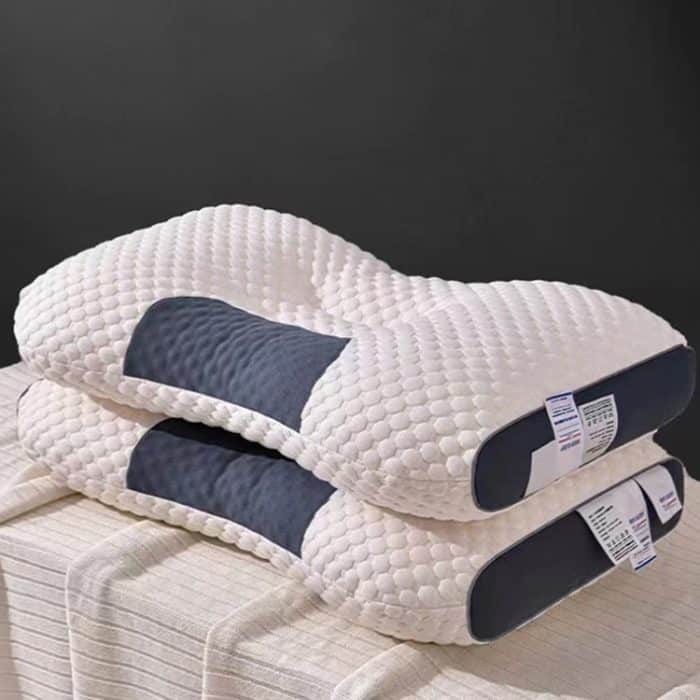 Nackenschützendes, gestricktes, nicht zusammenfallendes Kissen, Massagekissen für die Trennwand zu Hause, Low, Medium, High – Bild 9