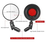 1 Paar WEST BIKING YP0720032 Fahrrad-Rückspiegel, faltbarer Fahrradspiegel, WEST BIKING YP0720032 – Bild 2