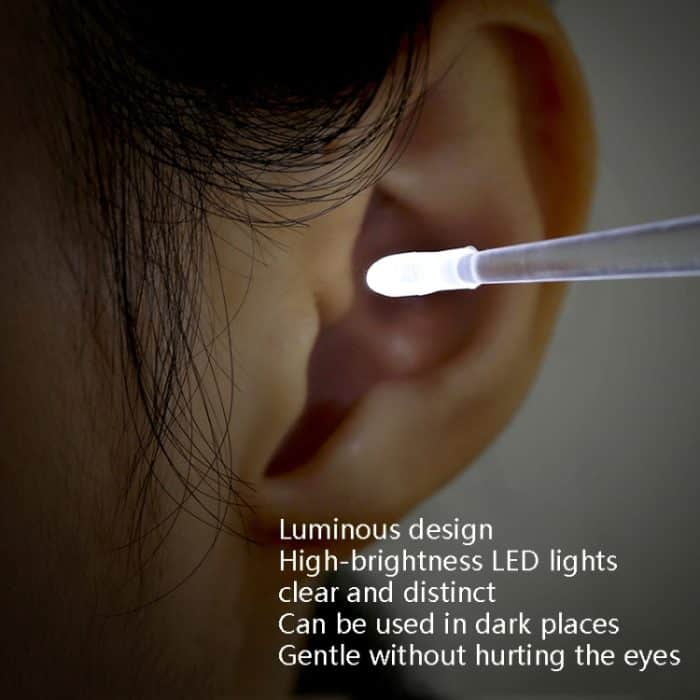 2 Stück Fasola DZ-477 Leuchtend beleuchteter Ohrpicker Kindersicherheits-Ohrpicker mit weichem Kopf – Bild 4