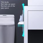 2 Stück Vilscijon Wandregal aus Aluminiumlegierung für Badezimmer, WC, Hausschuhe, Handtuchhalter, Short Silver, Short Black, Long Silver, Long Black, Lengthen Silver, Lengthen Black – Bild 4