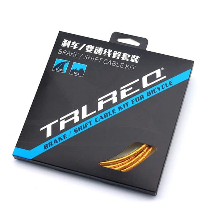 TRLREQ Mountain Road Fahrrad Aluminiumlegierung Bremsaußenrohr Ölgefülltes Fischgrätenleitungsrohr, 1.9m Black Green, 1.9m Black Red – Bild 7