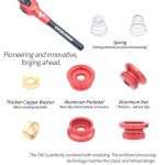 EVERDAWN Mountain Highway Bike Titanlegierung Achse Schnellentfernungsstange Vorder- und Hinterrollen Offene Blumentrommel Festachsenwagen, 424 Red, 424 Black, 424 Titanium Color, 424 Gold – Bild 6