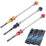 EVERDAWN Mountain Highway Bike Titanlegierung Achse Schnellentfernungsstange Vorder- und Hinterrollen Offene Blumentrommel Festachsenwagen, 424 Red, 424 Black, 424 Titanium Color, 424 Gold – Bild 7