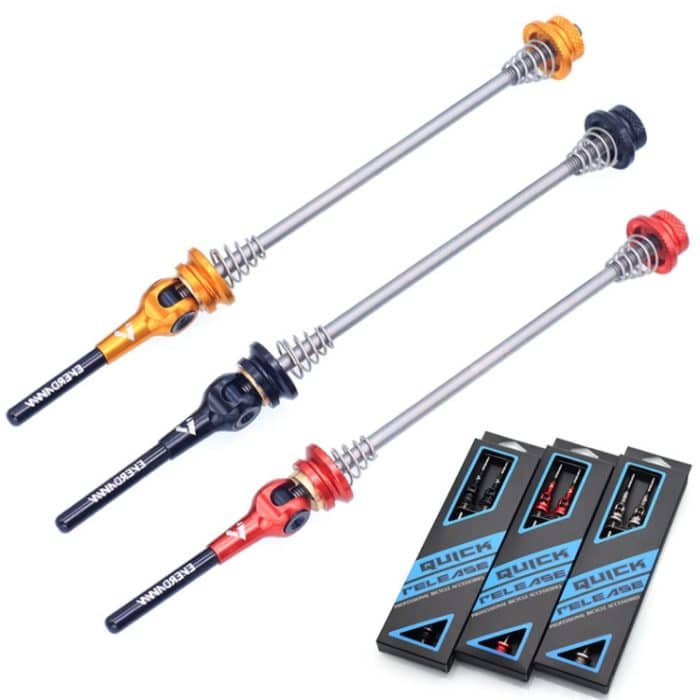 EVERDAWN Mountain Highway Bike Titanlegierung Achse Schnellentfernungsstange Vorder- und Hinterrollen Offene Blumentrommel Festachsenwagen, 424 Red, 424 Black, 424 Titanium Color, 424 Gold – Bild 7