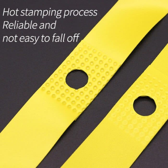 20 Stück Rennrad Mountainbike Anti-Stab-Reifenpolster Fahrrad-Laufrad-Set PVC-Speichenfutterband, Red, Yellow – Bild 6