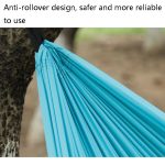 Outdoor-Hängematte, Camping, Nylon, Einzelschaukel, zufällige Farblieferung, 0.9x2.45m Random Color – Bild 5