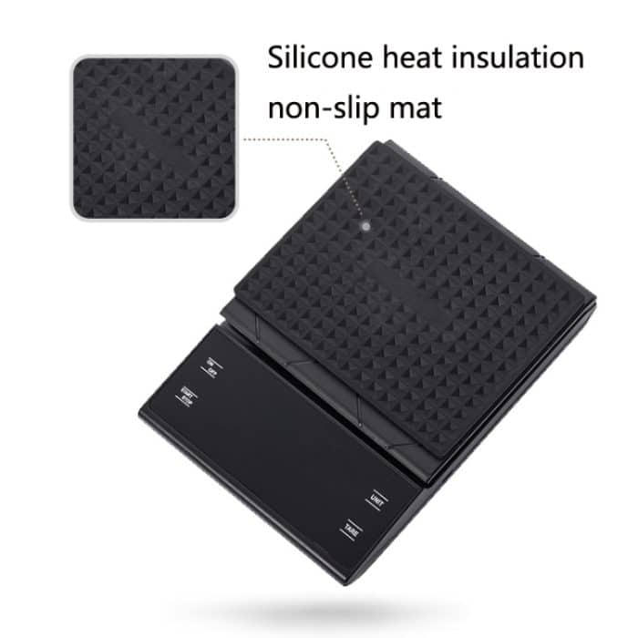 Haushaltsküchenwaage, handgemachte Kaffee-Elektronikwaage mit Timer, 3kg / 0.3g – Bild 2