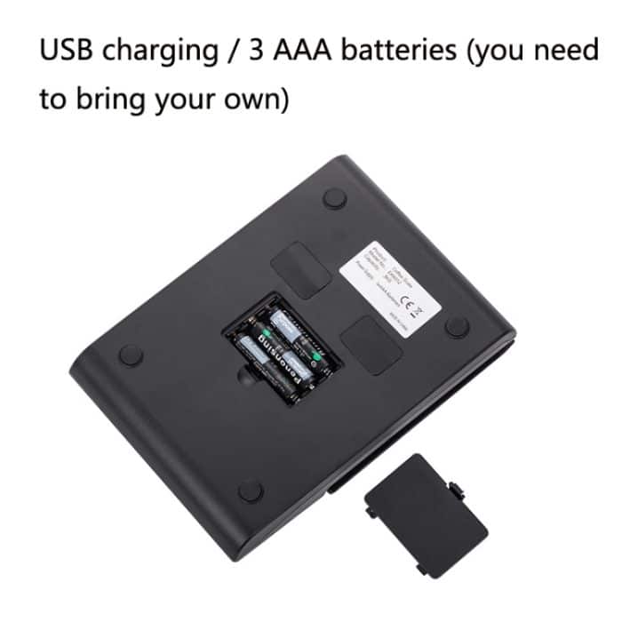 Haushaltsküchenwaage, handgemachte Kaffee-Elektronikwaage mit Timer, 3kg / 0.3g – Bild 5