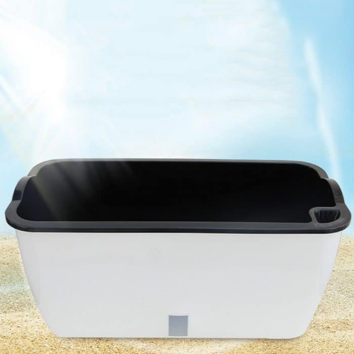 Familienbalkon, rechteckiger, selbstabsorbierender Gemüsetopf aus Kunststoff, Blumentopf, Stil:, SC01 Extra Large Pot, SC02 Big Pot – Bild 2