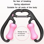 MIKE 2 Stück Schlaufen-Beinrollen-Massagegerät, Muskel-Spirallinien-Entspannungs-Yoga-Schaumstoffrolle, 2-wheel RingGirl Pink, 2-wheel Ring Lake Blue, 2-wheel Ring Elegant Black – Bild 5