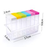 6 PCS / Set Transparent Spice Seasoning Box Aufbewahrungsflasche – Bild 3