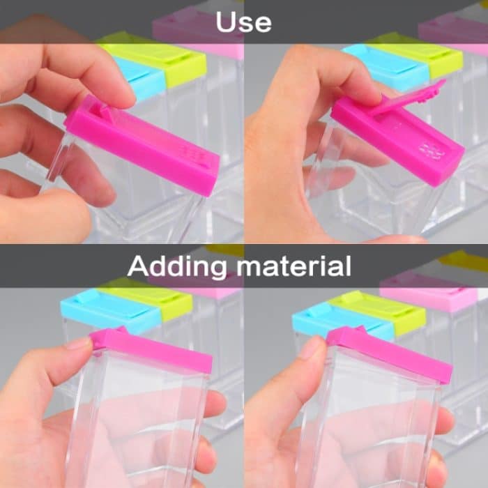 6 PCS / Set Transparent Spice Seasoning Box Aufbewahrungsflasche – Bild 5