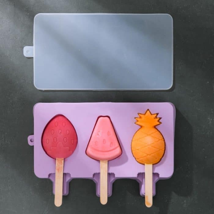 Selbstgemachte, niedliche Silikon-Cartoon-Eiscremeform für Kinder, Small Chrysanthemum, Small Sakura, Large Cartoon, Large Geometry, Large Fruit – Bild 1