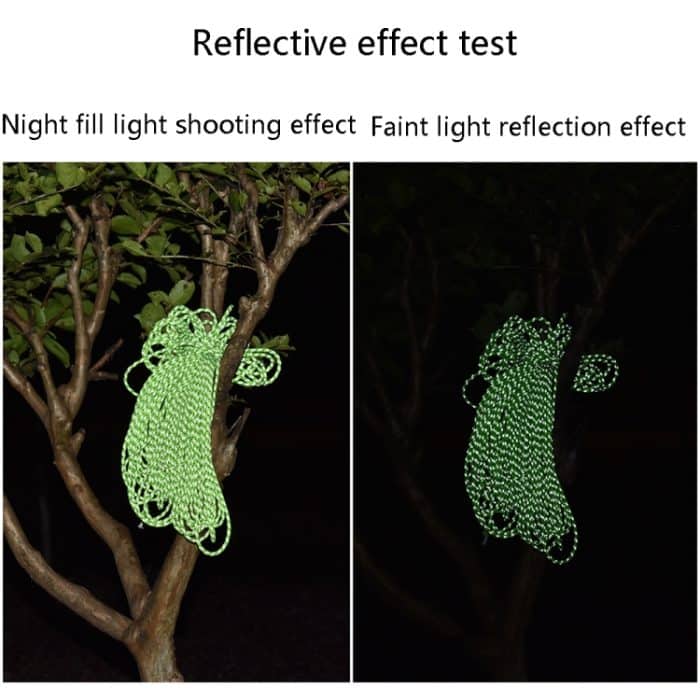 4 mm Durchmesser, 50 m, leuchtendes Zeltseil, Outdoor-Rettungszurrseil – Bild 5