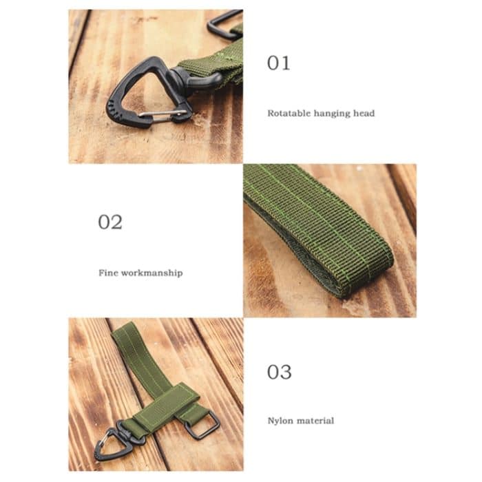 10 Stück Handschuh Seil Aufbewahrungsschnalle Mehrzwecknylon-Karabiner, zufällige Farblieferung – Bild 4