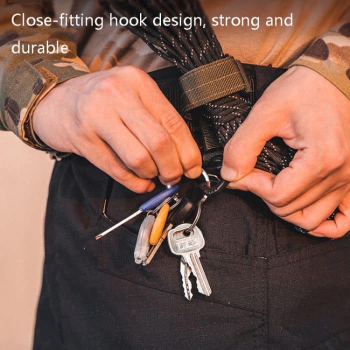 10 Stück Handschuh Seil Aufbewahrungsschnalle Mehrzwecknylon-Karabiner, zufällige Farblieferung – Bild 5