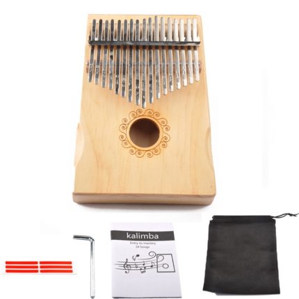 17-Ton Daumenklavier Kalimba Anfänger Einführung Fingerklavier, Wooden Kit, Black, Black Kit