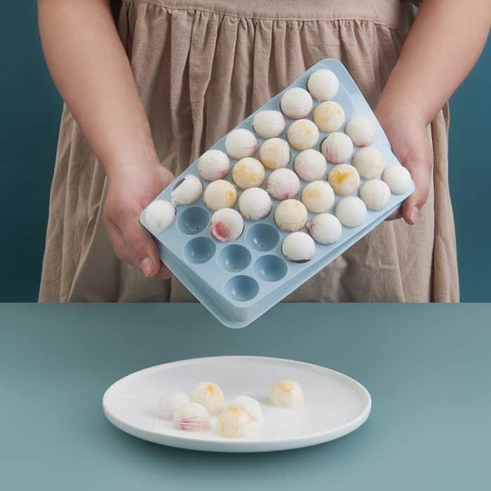 Creative Home Kühlschrank-Eisbox, Eisgitter, kugelförmige Eiswürfelform, Spherical(Blue), Spherical(White) – Bild 6