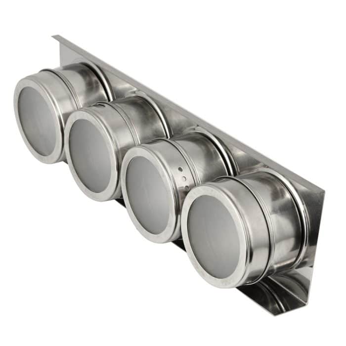 Magnetisches Küchengewürz-Cruet-Set aus Edelstahl – Bild 4