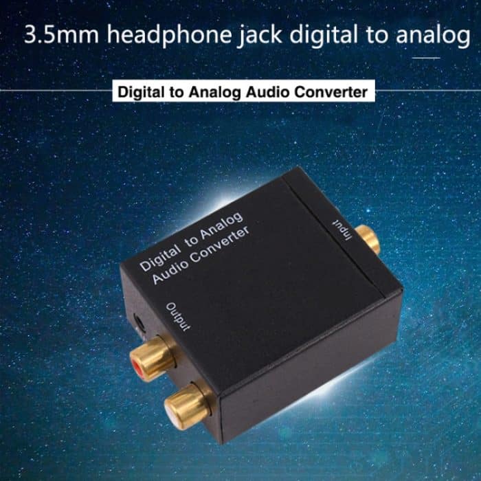 KYHD48 Digitaler Koaxial-Glasfasersignal-zu-3,5-mm-Analog-Audioausgangskonverter, US-Stecker, Spdif to 2RCA+3.5mm – Bild 2