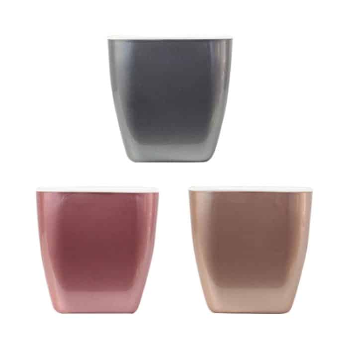 3 Stück bunte Wasserspeicher-Blumentöpfe aus Kunststoff, G103 Extra Small, G105 Small Pot, G109 Medium Pot – Bild 2