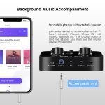 X7 Soundkarte Sprachwechsler Mobiltelefon und Computer kompatibel mit externem elektronischem Sprachanrufmikrofon Live-Soundkarte – Bild 3