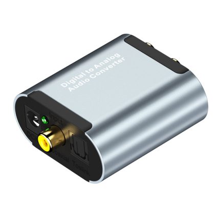 HW-25DA R/L Digital-Analog-Audio-Konverter mit 3,5-mm-Klinken-SPDIF-Audio-Decoder mit, Fiber Optic+USB Cable, SPDIF+USB Cable
