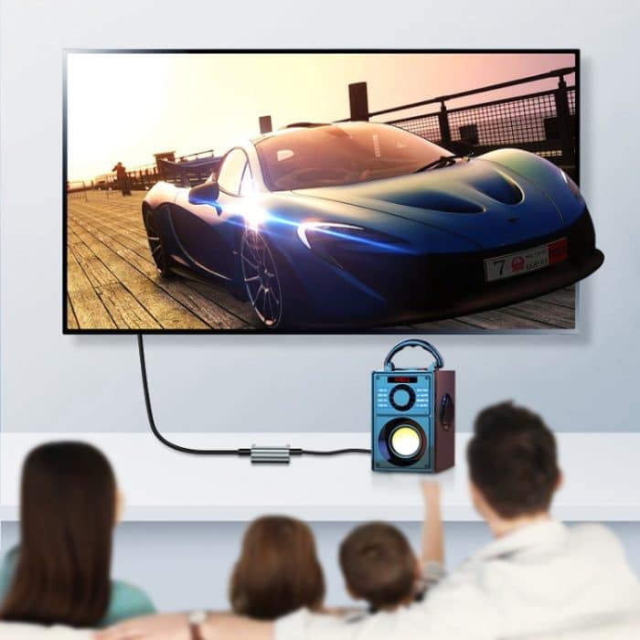 HW-25DA R/L Digital-Analog-Audio-Konverter mit 3,5-mm-Klinken-SPDIF-Audio-Decoder mit, Fiber Optic+USB Cable, SPDIF+USB Cable – Bild 6