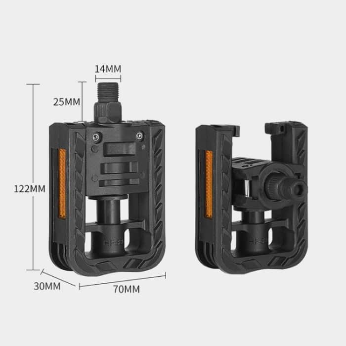 West Biking YP0802082 Fahrrad-Klapppedal, Fahrrad-Kugelachse, Fußpedal, YP0802082 – Bild 3