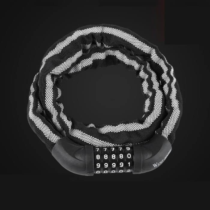 WEST BIKING YP0705065 Fahrrad Reflektierendes Diebstahlschutzschloss Mountainbike Anti-Peeling Reflektierendes Streifenschloss, WEST BIKING YP0705065 – Bild 7