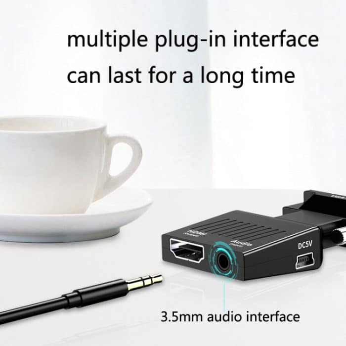 HW-2217 VGA-zu-HDMI-Konverter mit Audio-Computer-Host-zu-HD-Konverter – Bild 5